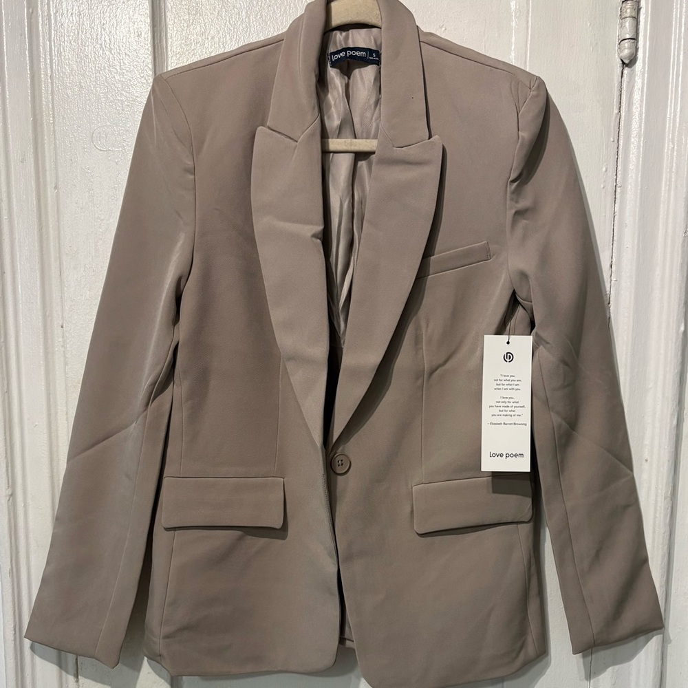 Love Poem Women's Beige Blazer